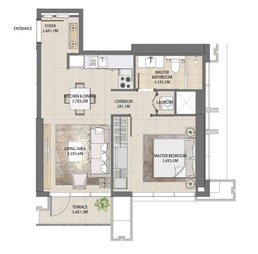 1 Bed 638 Sq. Ft. Apartment in Emaar Burj Royale