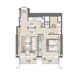 1 Bed 640 Sq. Ft. Apartment in Emaar Burj Royale