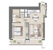 Emaar Burj Royale 1 Bed Layout