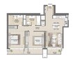 Emaar Burj Royale 2 Beds Layout