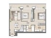 Emaar Burj Royale 2 Beds Layout