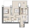 Emaar Burj Royale 2 Beds Layout