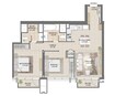 Emaar Burj Royale 2 Beds Layout