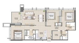 3 Beds 1311 Sq. Ft. Apartment in Emaar Burj Royale