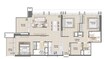 Emaar Burj Royale 3 Beds Layout
