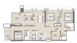 3 Beds 1364 Sq. Ft. Apartment in Emaar Burj Royale