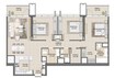 Emaar Burj Royale 3 Beds Layout