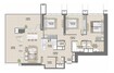 Emaar Burj Royale 3 Beds Layout