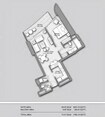 Emaar Burj Vista 1 Bed Layout