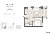 Emaar Cedar Creek Beach 1 Bed Layout