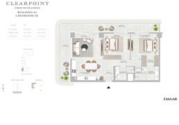 2 Beds 1521 Sq. Ft. Apartment in Emaar Clearpoint