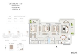 3 Beds 1743 Sq. Ft. Apartment in Emaar Clearpoint