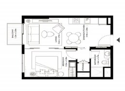 1 Bed 486 Sq. Ft. Apartment in Emaar Collective 2