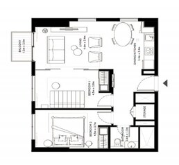 2 Beds 742 Sq. Ft. Apartment in Emaar Collective 2
