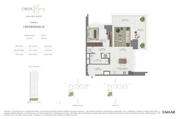 1 Bed 1086 Sq. Ft. Apartment in Emaar Creek Bay