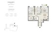 Emaar Creek Crescent 2 Beds Layout