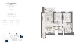 2 Beds 1070 Sq. Ft. Apartment in Emaar Creek Edge