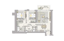 2 Beds 1139 Sq. Ft. Apartment in Emaar Creek Horizon