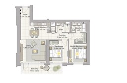 2 Beds 1245 Sq. Ft. Apartment in Emaar Creek Horizon