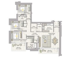 3 Beds 1695 Sq. Ft. Apartment in Emaar Creek Horizon