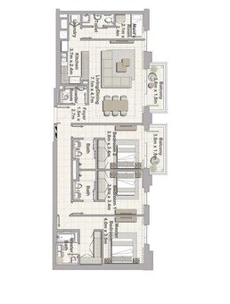 3 Beds 1933 Sq. Ft. Apartment in Emaar Creek Horizon