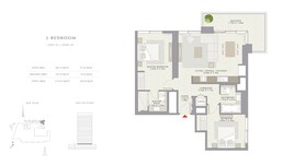 2 Beds 1116 Sq. Ft. Apartment in Emaar Creek Palace