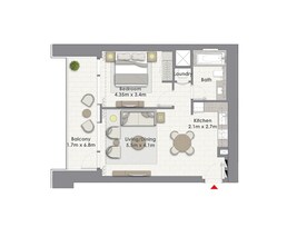 1 Bed 819 Sq. Ft. Apartment in Emaar Creek Rise