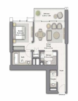 1 Bed 855 Sq. Ft. Apartment in Emaar Downtown Views 1 And 2