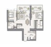Emaar Downtown Views 1 And 2 2 Beds Layout