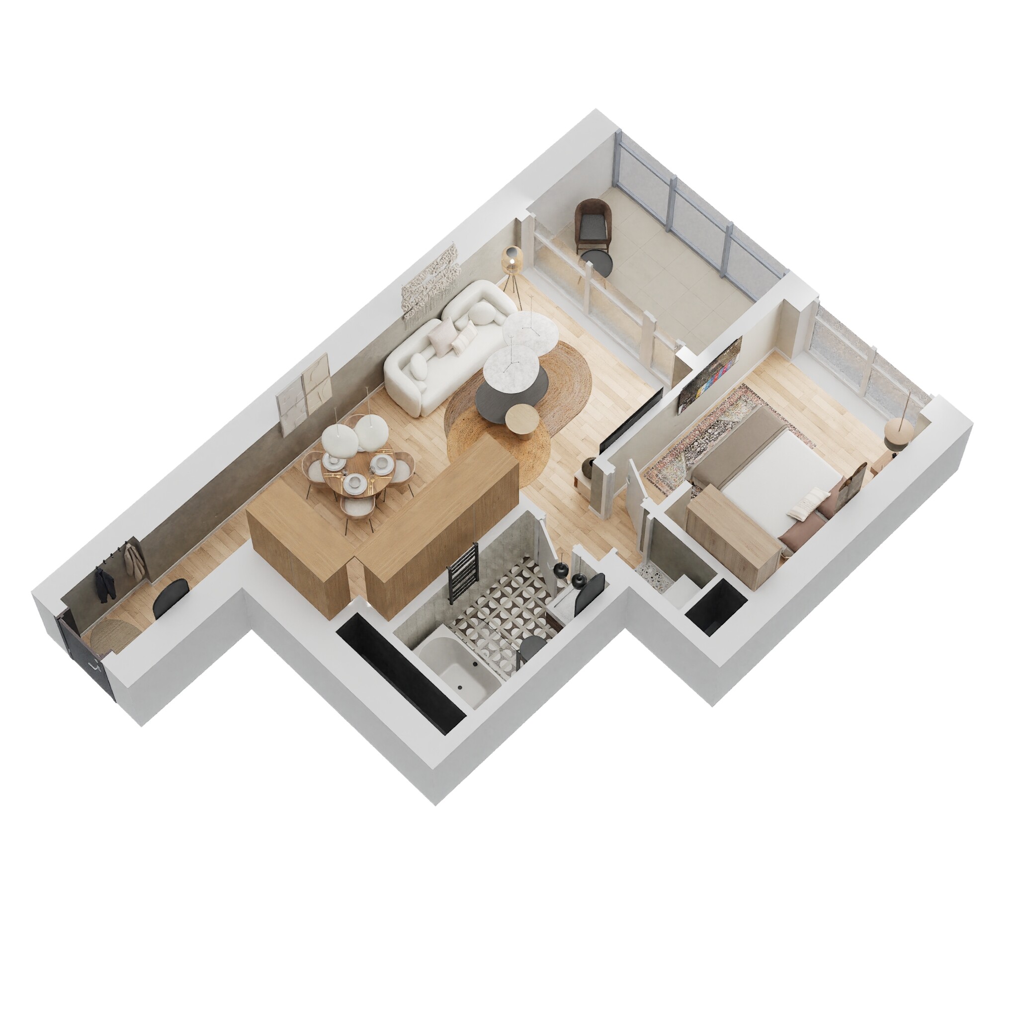 1 Bed 681 Sq. Ft. Apartment in Emaar Downtown Views 2