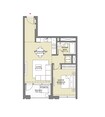 Emaar Downtown Views 2 1 Bed Layout