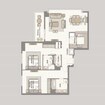Emaar Dubai Creek Residences 2 Beds Layout