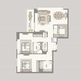 2 Beds 1585 Sq. Ft. Apartment in Emaar Dubai Creek Residences