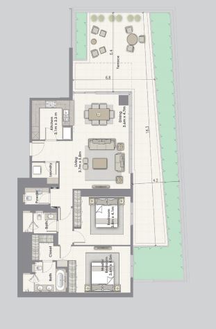 2 Beds 2663 Sq. Ft. Apartment in Emaar Dubai Creek Residences