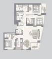 Emaar Dubai Creek Residences 3 Beds Layout