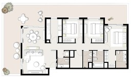 3 Beds 1583 Sq. Ft. Apartment in Emaar Executive Residences