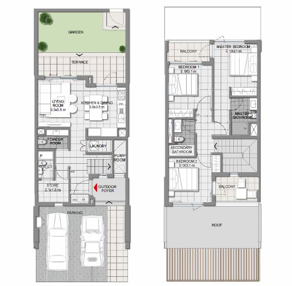 3 Beds 1988 Sq. Ft. Villa in Emaar Expo Golf Villas Phase 2
