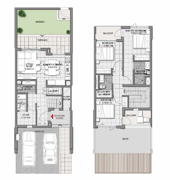 3 Beds 1992 Sq. Ft. Villa in Emaar Expo Golf Villas Phase 2