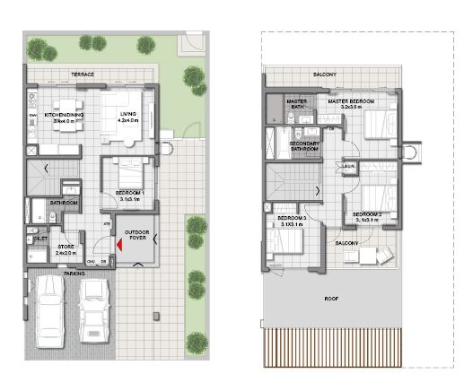 Emaar Expo Golf Villas Phase 3 4 Beds Layout