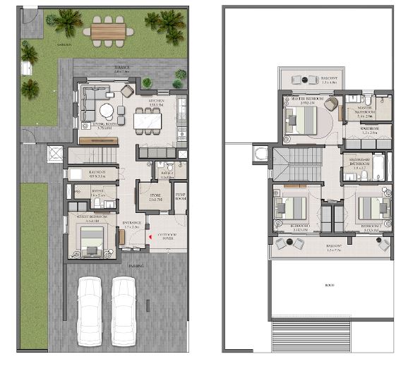 4 Beds 2454 Sq. Ft. Villa in Emaar Expo Golf Villas Phase 4