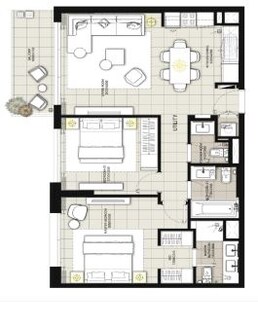 2 Beds 1916 Sq. Ft. Villa in Emaar Expo Golf Villas Phase 5