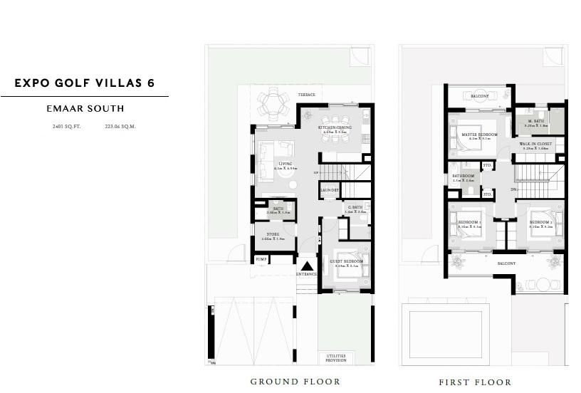 Emaar Expo Golf Villas Phase 6 4 Beds Layout