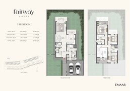 3 Beds 2988 Sq. Ft. Villa in Emaar Fairway Villas