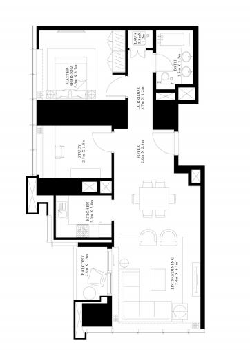 1 Bed 1041 Sq. Ft. Apartment in Emaar Forte