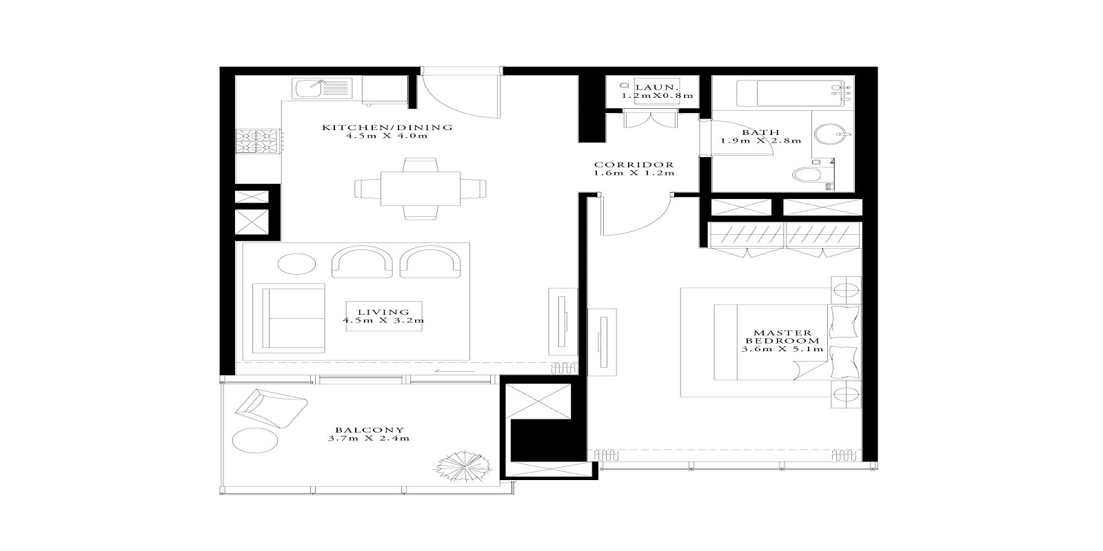 1 Bed 846 Sq. Ft. Apartment in Emaar Forte