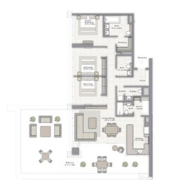 3 Beds 2329 Sq. Ft. Apartment in Emaar Forte