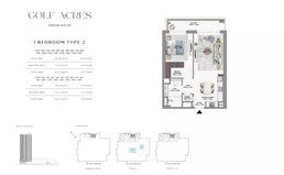 1 Bed 812 Sq. Ft. Apartment in Emaar Golf Acres