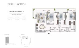 3 Beds 1804 Sq. Ft. Apartment in Emaar Golf Acres