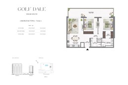 2 Beds 1456 Sq. Ft. Apartment in Emaar Golf Dale
