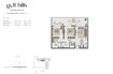 Emaar Golf Hills 2 Beds Layout